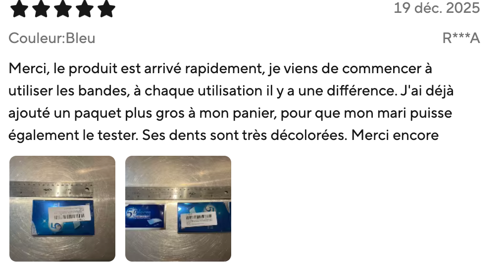 Bandes Dentaires 'ULTRA' Concentrée Anti-Taches —  Tabac & Café ❌ ⭐️